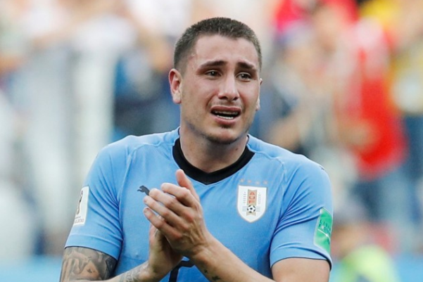  乌拉圭无缘世界四强 乌拉圭球员哭了