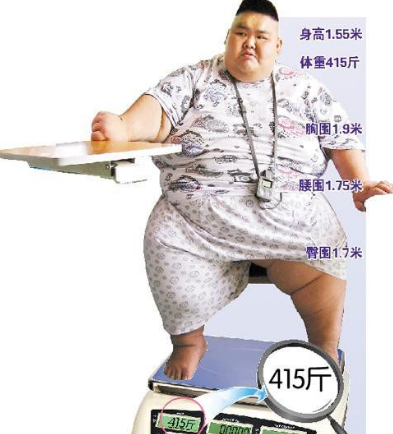 中国第一胖是谁 他有几斤呢?